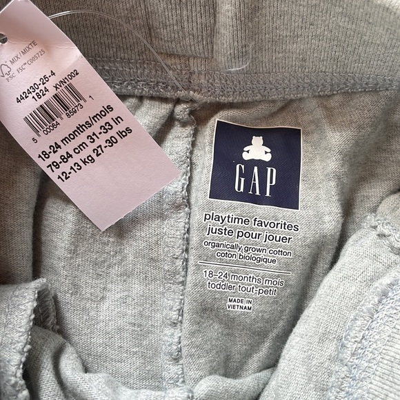 3/$20! NWT BABAY GAP OMBRÉ TRACKPANTS 18-24 months blue and grey - boy or girl - Picture 3 of 5